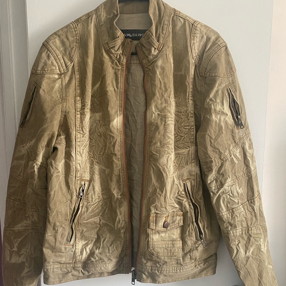 Raw & Dirty Unisex Vintage Biker Jean Jacket